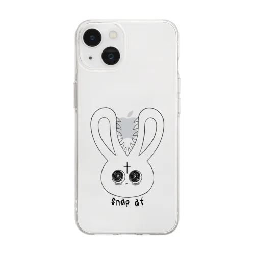 兎牙々 snap at Soft Clear Smartphone Case