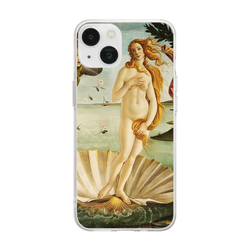 ヴィーナスの誕生 / The Birth of Venus Soft Clear Smartphone Case