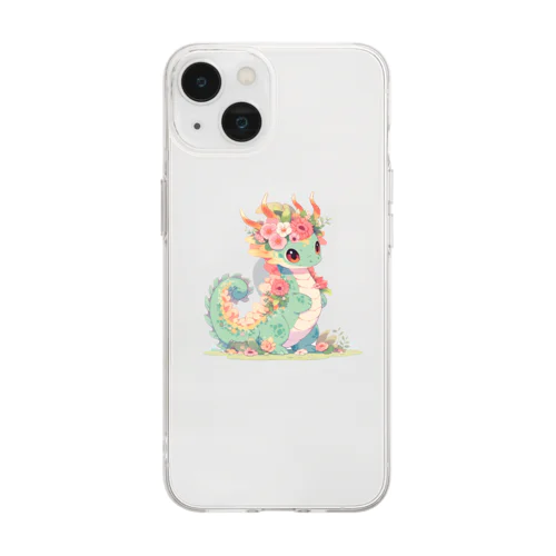 赤ちゃん花龍 Soft Clear Smartphone Case