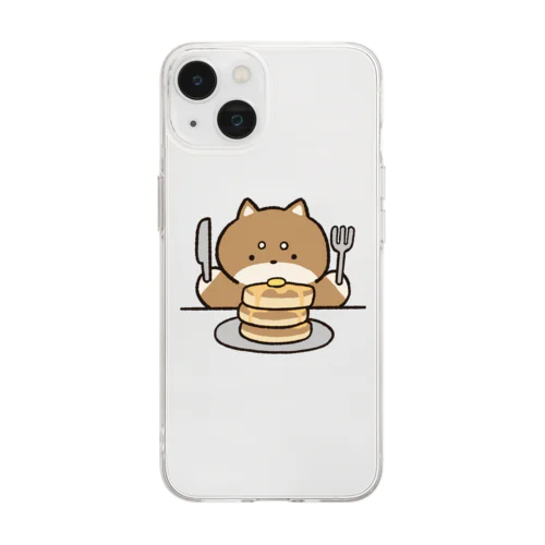 パンケーキとゆるしば Soft Clear Smartphone Case