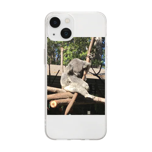 オーストラリア・ゴールドコーストの動物園のコアラ🐨 Soft Clear Smartphone Case