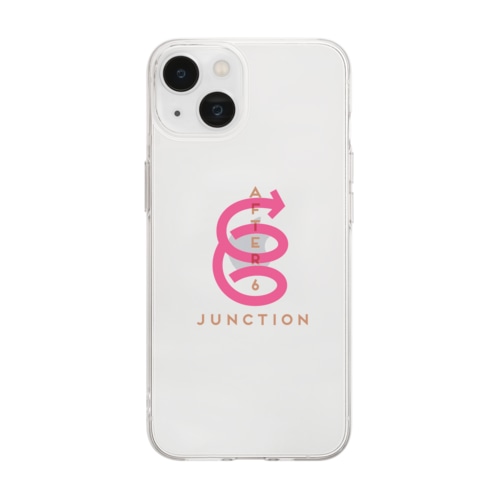 【6周年記念ロゴ】ソフトクリアスマホケース（ピンク） Soft Clear Smartphone Case