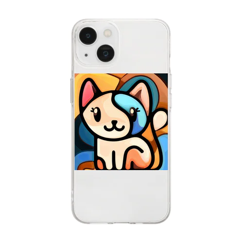 Mysterious Cat Soft Clear Smartphone Case
