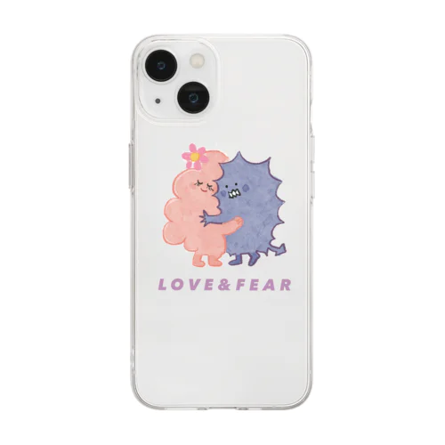 LOVE＆FEARペア Soft Clear Smartphone Case