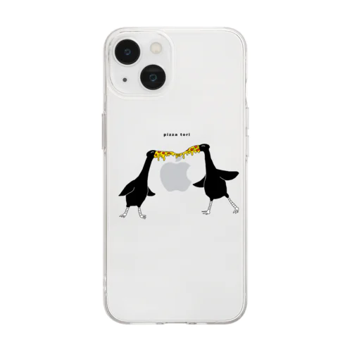 ピザトリ Soft Clear Smartphone Case