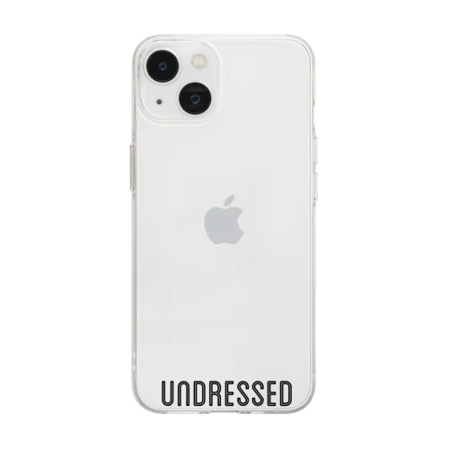 【undressed】着てないロゴ Soft Clear Smartphone Case