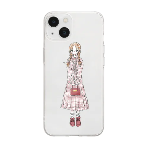 ゆるふわガール Soft Clear Smartphone Case