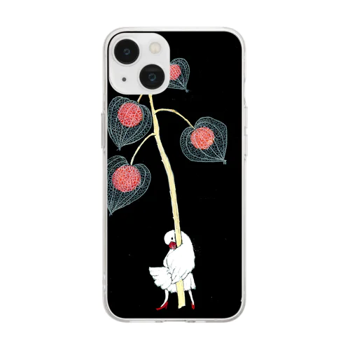 透かし鬼灯レピンさん Soft Clear Smartphone Case