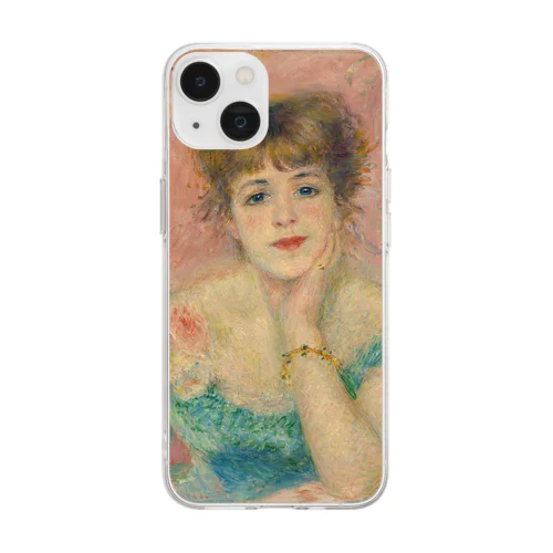 女優ジャンヌ・サマリーの肖像 / Portrait of the Actress Jeanne Samary Soft Clear Smartphone Case