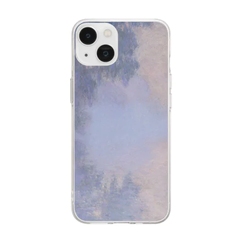 ジヴェルニー近郊のセーヌ川支流(霧) / Branch of the Seine near Giverny (Mist) Soft Clear Smartphone Case