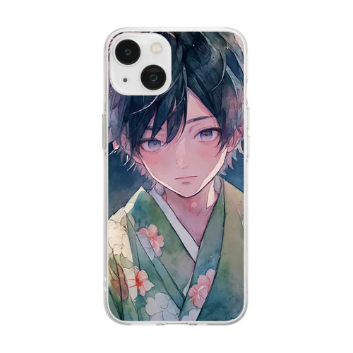 001_fireworks Soft Clear Smartphone Case