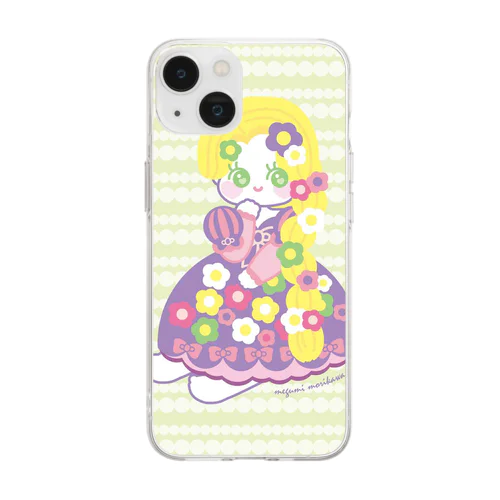 童話展2023のラプンツェル Soft Clear Smartphone Case