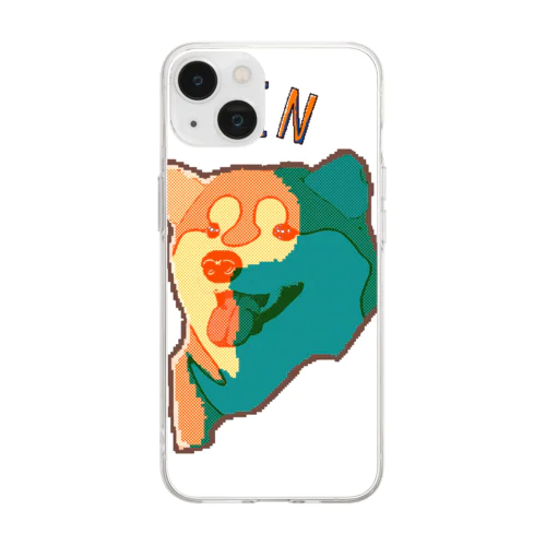 ドット絵JIN Soft Clear Smartphone Case