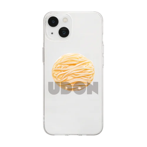 素うどん（UDON） Soft Clear Smartphone Case