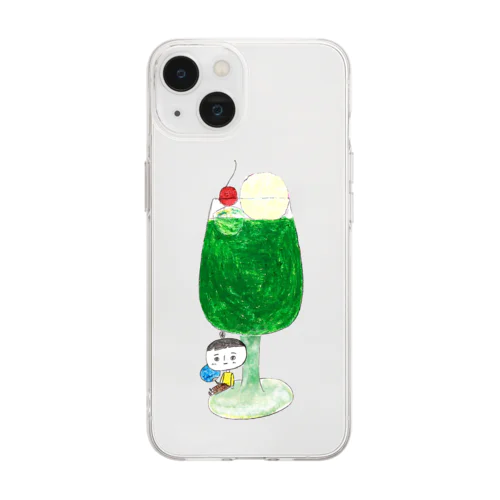 melon soda Soft Clear Smartphone Case