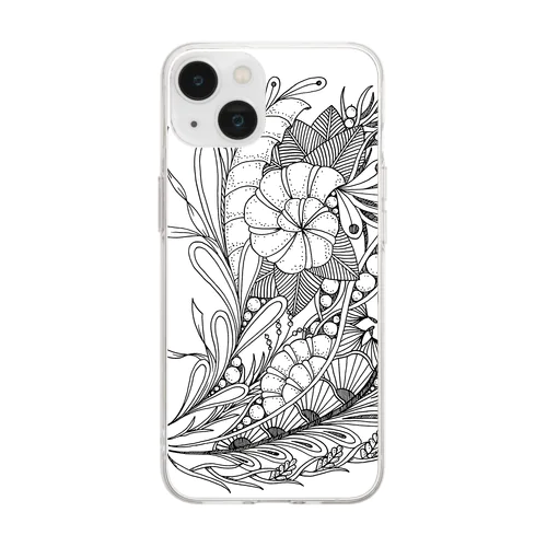 ピアノ Soft Clear Smartphone Case