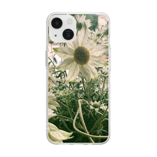 フィルム風お花 Soft Clear Smartphone Case