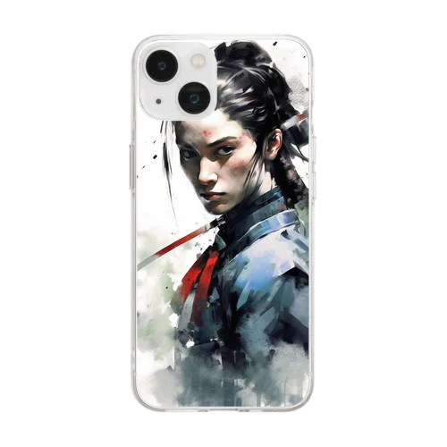 侍 サムライアート 其の弐 Soft Clear Smartphone Case