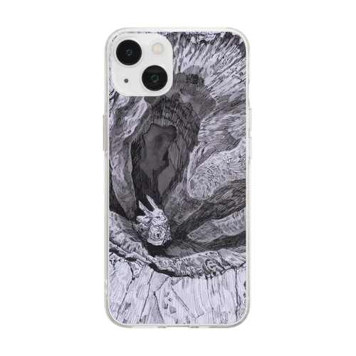 ドローイング Soft Clear Smartphone Case