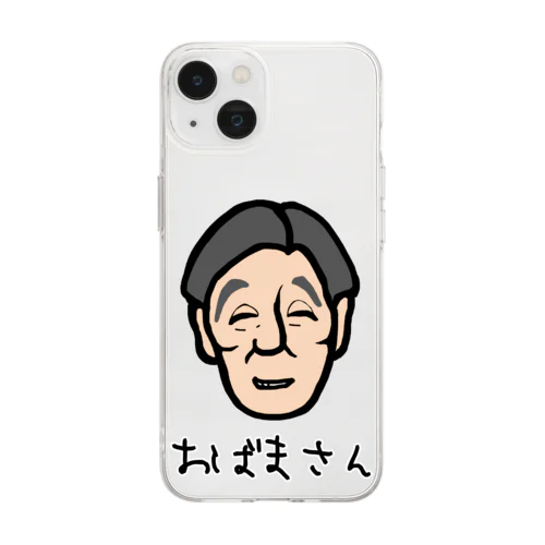 おばまさん Soft Clear Smartphone Case