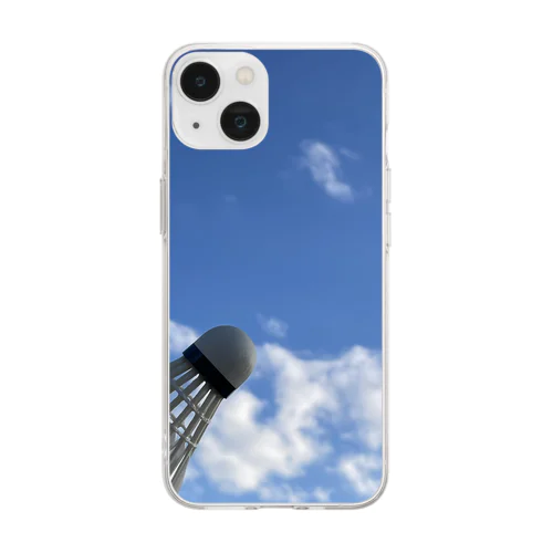 空とシャトル Soft Clear Smartphone Case