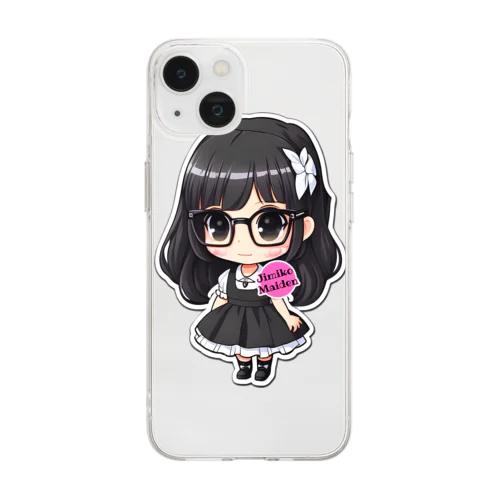 【Jimiko Maiden】メイド地味子さん Soft Clear Smartphone Case