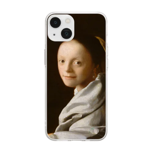 少女 / Portrait of a Young Woman Soft Clear Smartphone Case