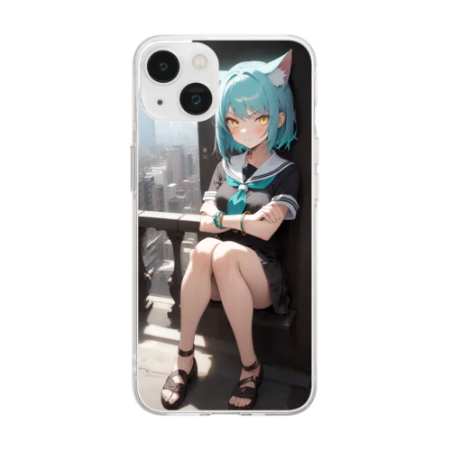 AIキャラクター23 Soft Clear Smartphone Case