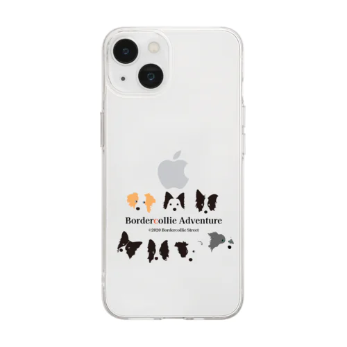 7 Border Collies-1 Soft Clear Smartphone Case