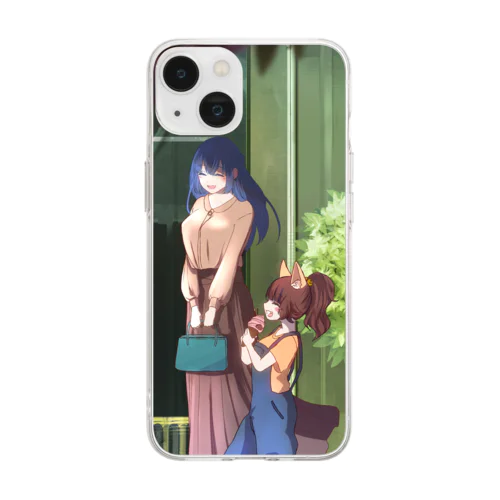 海雪ちゃんとおさんぽ Soft Clear Smartphone Case