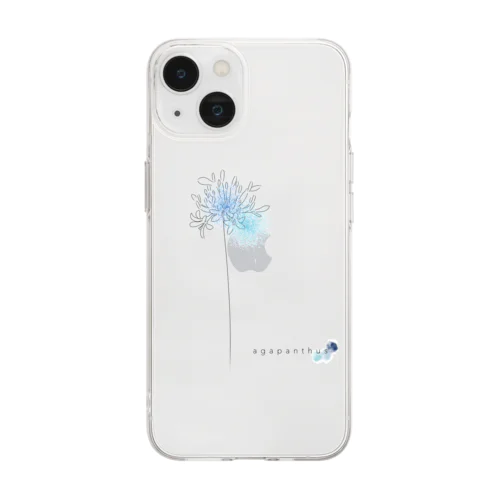 agapanthus Soft Clear Smartphone Case