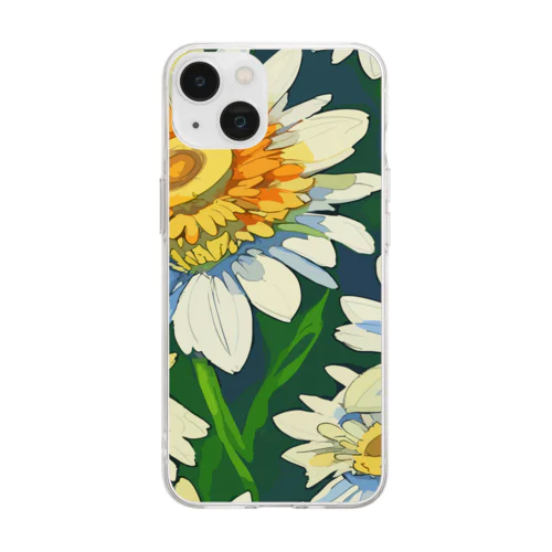 夏の花 Soft Clear Smartphone Case