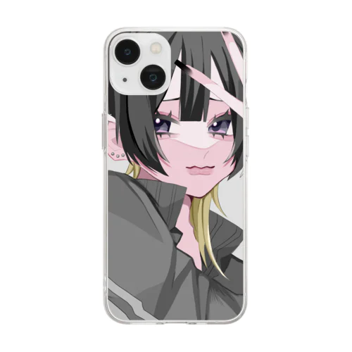 ぴーす Soft Clear Smartphone Case