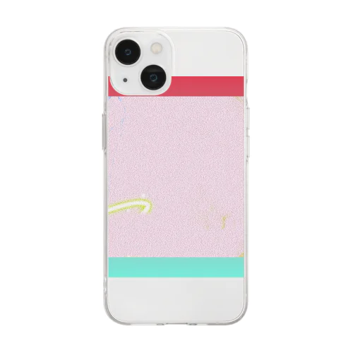 ポップでのんびりな感じのイラスト風加工写真 Soft Clear Smartphone Case