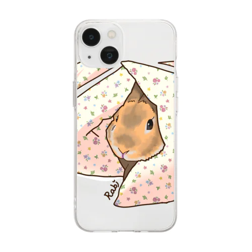 ひょっこりラビくん Soft Clear Smartphone Case