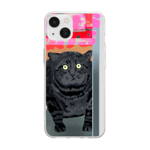 GOOD VIBES CATS refrigerator Soft Clear Smartphone Case