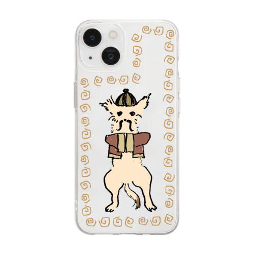 うちの犬(マルーキー) Soft Clear Smartphone Case