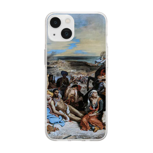 キオス島の虐殺 / The Massacre at Chios Soft Clear Smartphone Case