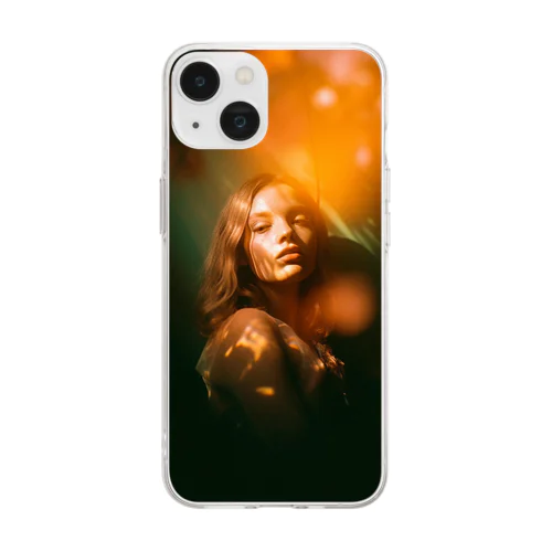 Sorrowful woman Soft Clear Smartphone Case