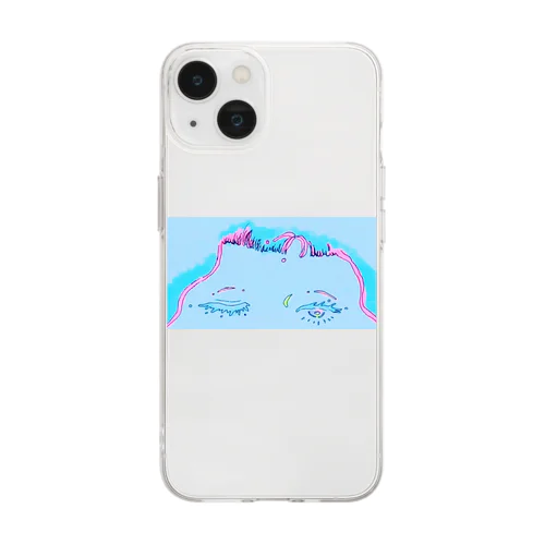 ちらり Soft Clear Smartphone Case