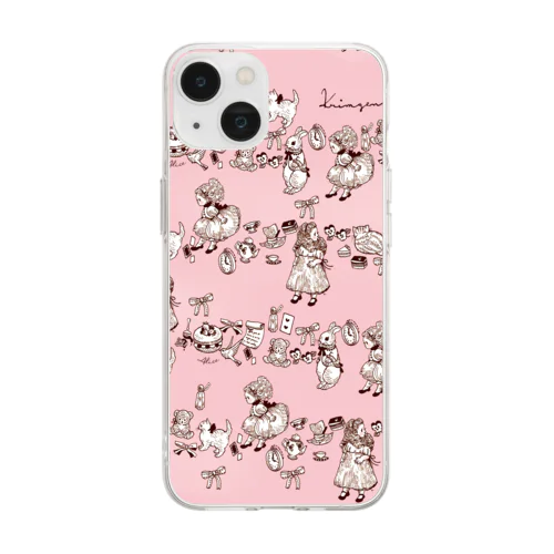 Alice (pink) Soft Clear Smartphone Case