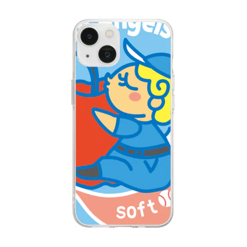 ブルーエンジェルス応援キャラクター Soft Clear Smartphone Case