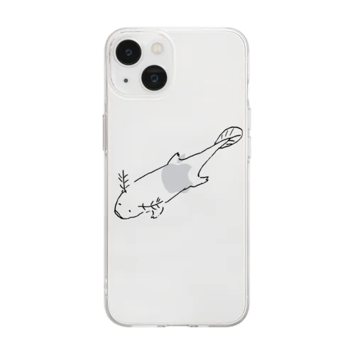 なんか違うウーパールーパー Soft Clear Smartphone Case