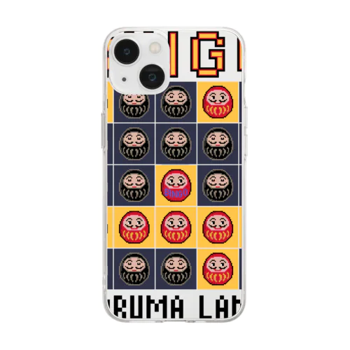 ビンゴDaruma Soft Clear Smartphone Case