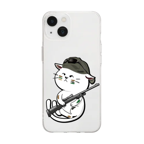 市街地戦スナイパーキャット Soft Clear Smartphone Case