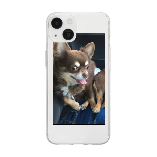 愛犬のラッキー🐶 Soft Clear Smartphone Case