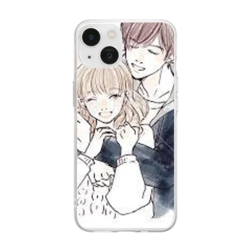 カップルアイテム Soft Clear Smartphone Case