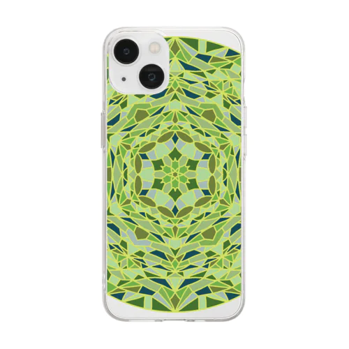 森の曼荼羅 Soft Clear Smartphone Case