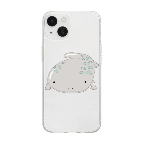 オオサンショウウオです Soft Clear Smartphone Case