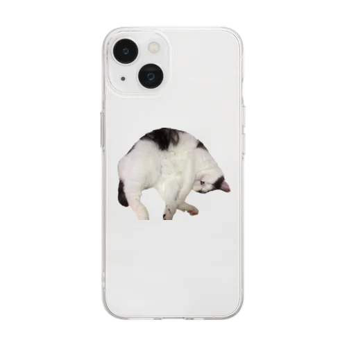 sleep cat Soft Clear Smartphone Case